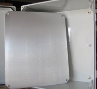 BP64: Aluminum Back Plate for 6"x4" Polycarbonate Enclosures