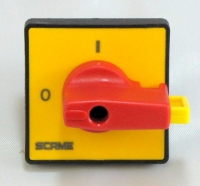 Scame 590.YM51B1: Yellow/Red Handle