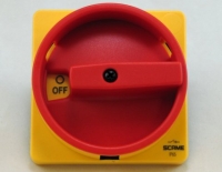 Scame 590.YM68B1: Rotary Yellow/Red Handle