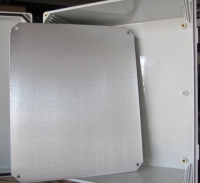 BP88: Aluminum Back Plate for 8"x8" Polycarbonate Enclosures